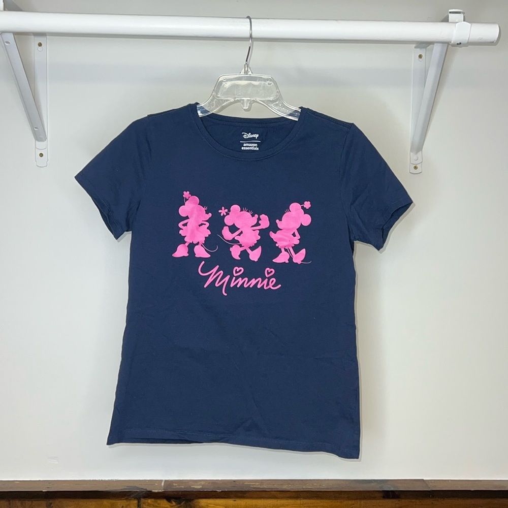 Disney Amazon Essentials Navy Blue Minnie Mouse T-Shirt- Small
